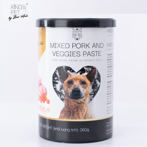 Pate cho chó mèo King's Pet - lon 380g