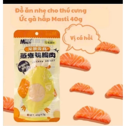 Ức gà hấp ăn liền dành cho chó mèo