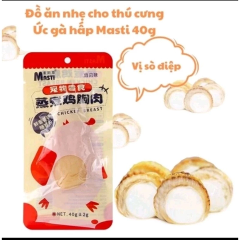 Ức gà hấp ăn liền dành cho chó mèo