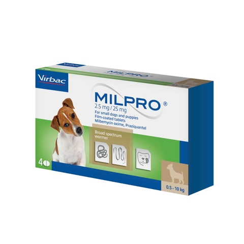Thuốc xổ giun Milpro cho chó mèo