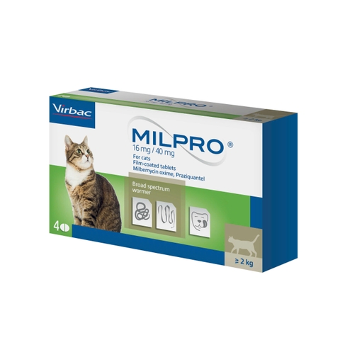 Thuốc xổ giun Milpro cho chó mèo