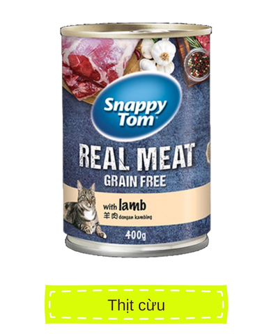 Pate dành cho mèo thịt cá/ thịt gà Snappy Tom - Lon 400g