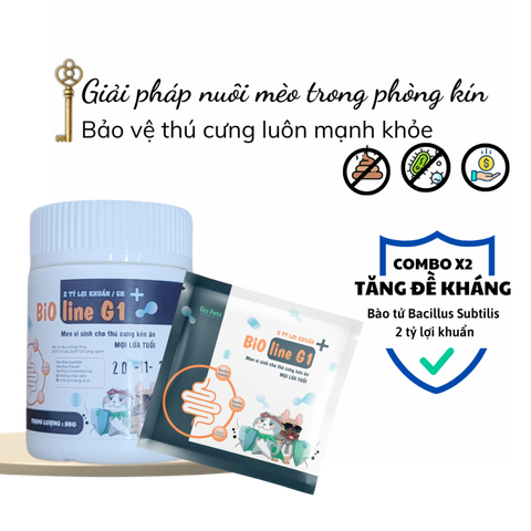 Men vi sinh Bio line G1 dành cho chó mèo mọi lứa tuổi