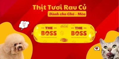Thịt tươi rau củ cho chó mèo - Raw The Boss