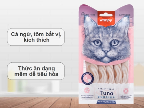 Súp thưởng kem Wanpy Creamy - gói 5 thanh