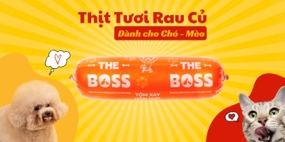 Thịt tươi rau củ cho chó mèo - Raw The Boss