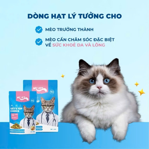 Hạt Mr.Vet T2 Hair Skin 10kg