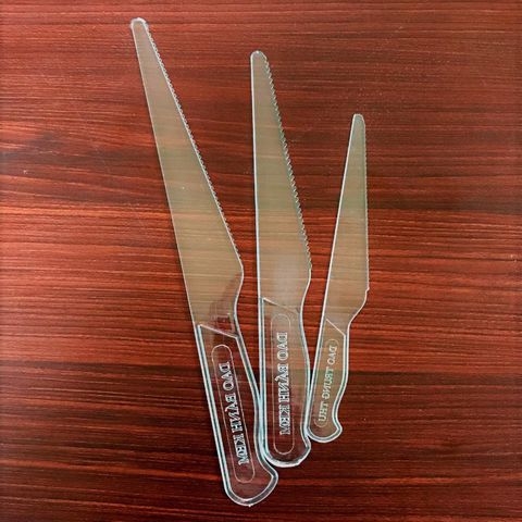 Set dao cắt bánh (Gói 100 chiếc) - 22cm