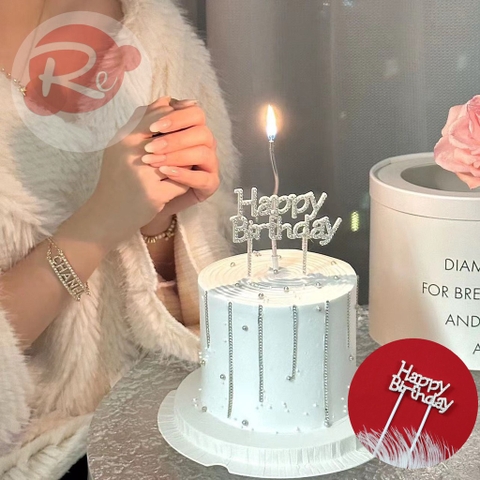 10 Chữ Happy Birthday đính đá