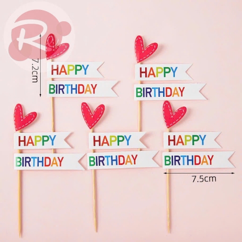SCG 5 Tim Happy Birthday - Đậm