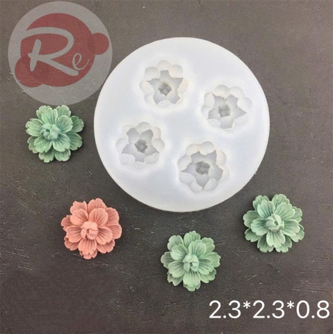 Khuôn Silicon - Hoa đào kép