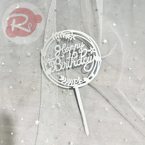 Thẻ meka - Hoa lá - Bạc (10 chiếc)