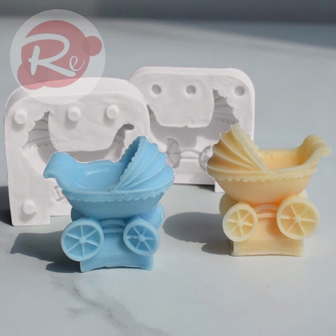Khuôn Silicon - Xe nôi 3D
