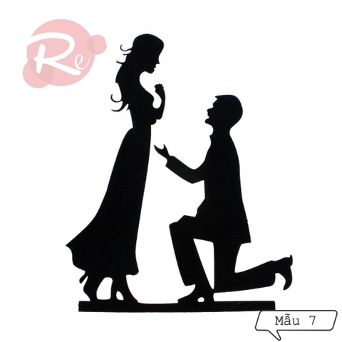 Que cắm cô dâu chú rể (Mẫu 7)