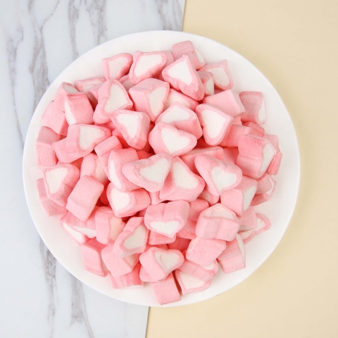 Kẹo Marshmallow (Gói 500g) - Tim Hồng