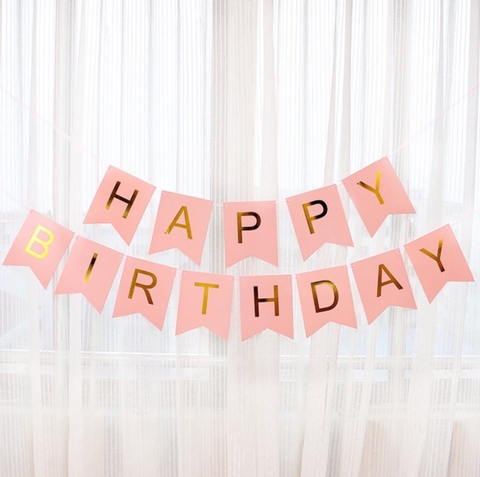 Dây chữ HPBD Giấy - Hồng