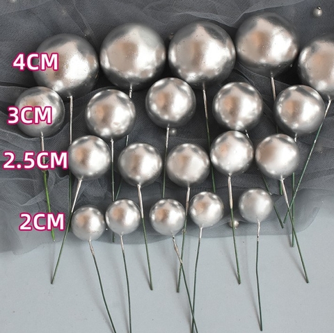 Bi nhựa 40 viên - Màu Bạc
