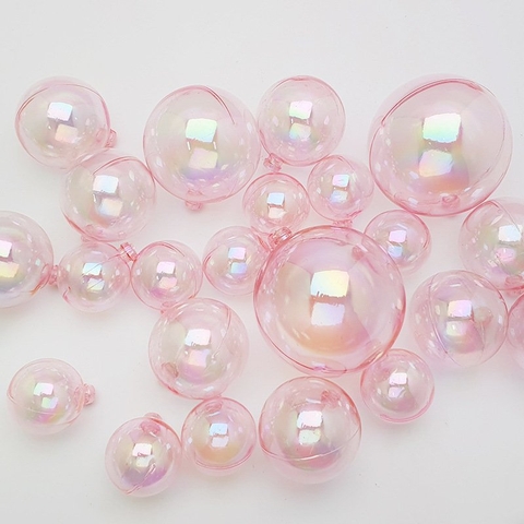 Set 3 bi nhựa trong - Hồng