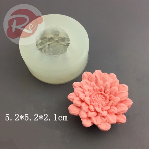 Khuôn Silicon - Hoa cúc cánh đứng