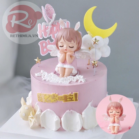 Em bé thỏ có cánh - Hồng
