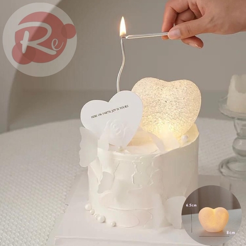 Đèn led - Tim trắng