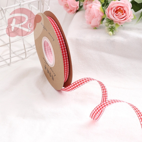 Ruybang 1cm-50m - Kẻ caro - Đỏ