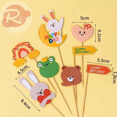 Gói 10 SCG Gấu, thỏ, ếch
