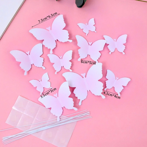 Bướm giấy loang - Hồng