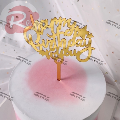 Thẻ meka - HPBD to you Sao - Vàng (gói 10 chiếc)