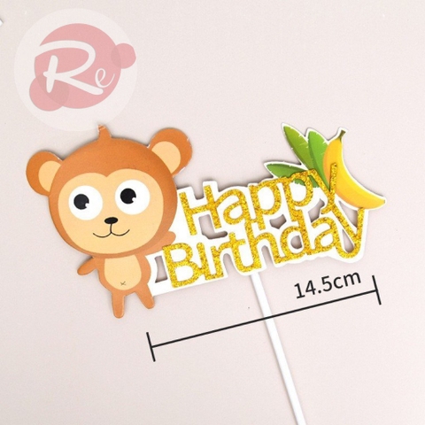 Topper HPBD 12 Con giáp - Khỉ