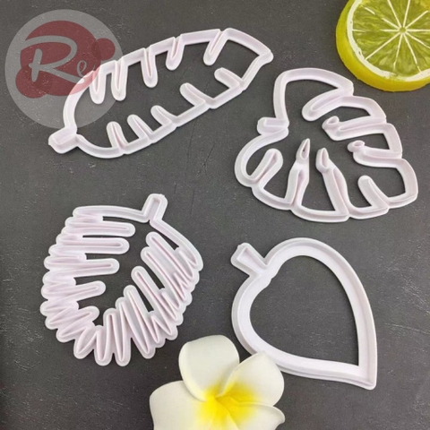 Khuôn ấn fondant - Lá rừng nhiệt đới