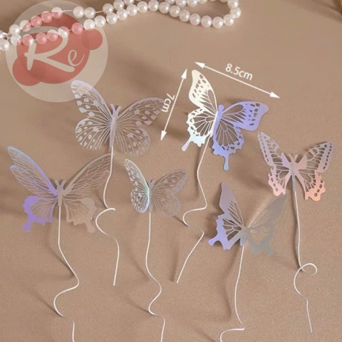 6 Bướm nhựa - Mix màu