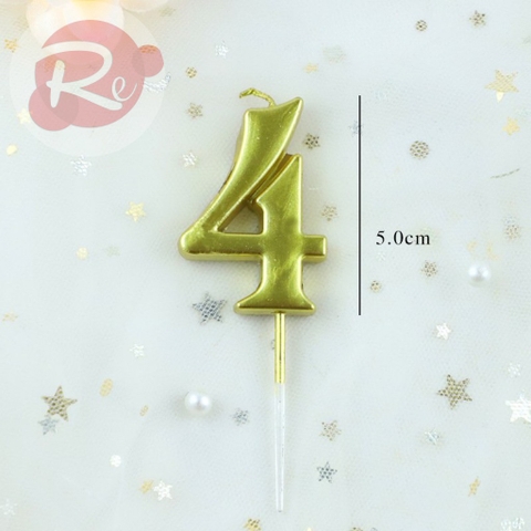 Nến số nhũ - Số 4 (Loại 1)