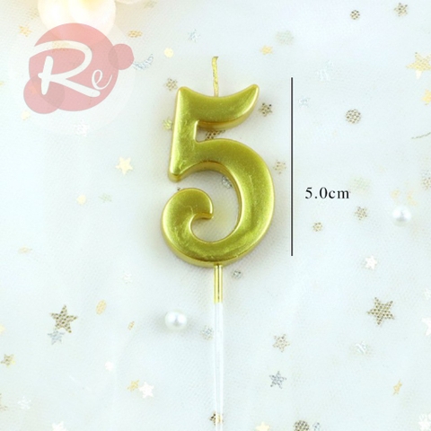 Nến số nhũ - Số 5 (Loại 1)