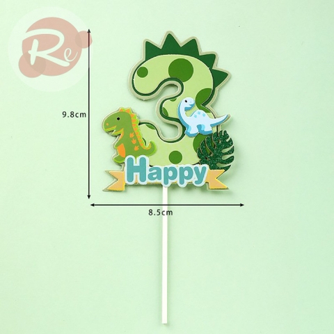 Que cắm số Happy - Số 3