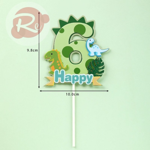 Que cắm số Happy - Số 6