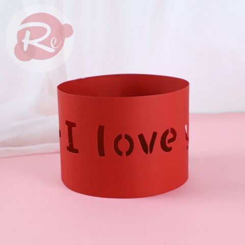 Combo 10 cuộn thành bánh I Love You - Đỏ