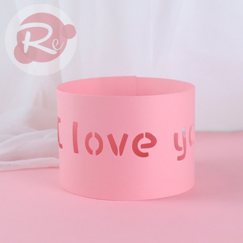Combo 10 cuộn thành bánh I Love You - Hồng