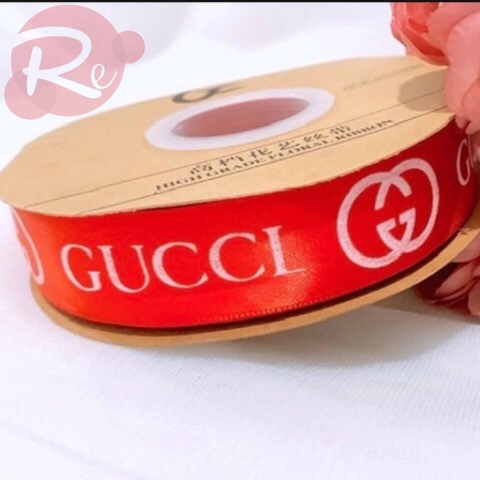 Ruybang Gucci 2.5cm - 50cm - Đỏ tươi