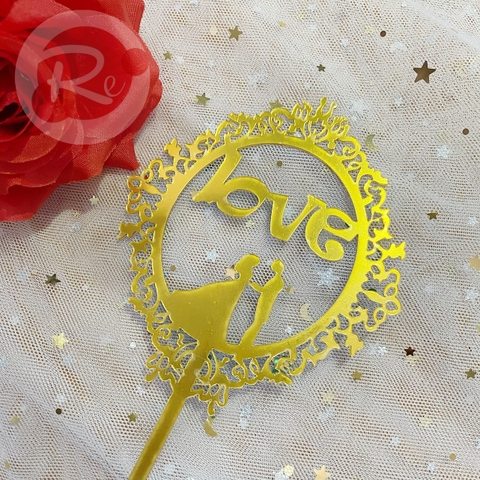 Meka cô dâu chú rể - Love tròn (gói 10 chiếc)