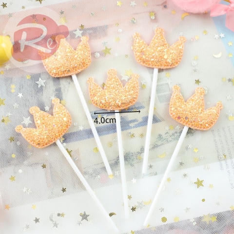5 cây da phồng (Size To) vương miện - Vàng