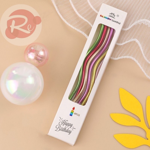 Combo 5  Nến xoắn dài - Mix