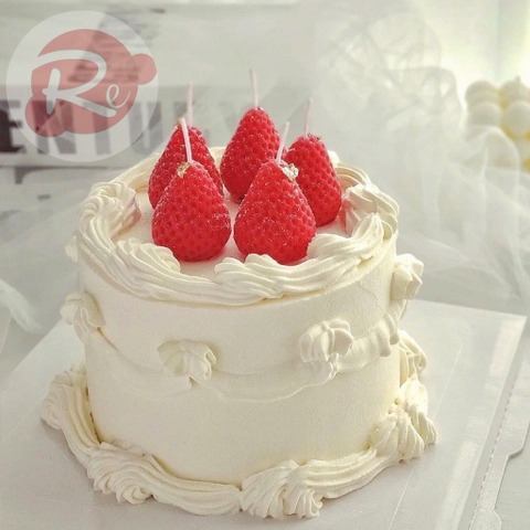 Nến dâu tây - Đỏ