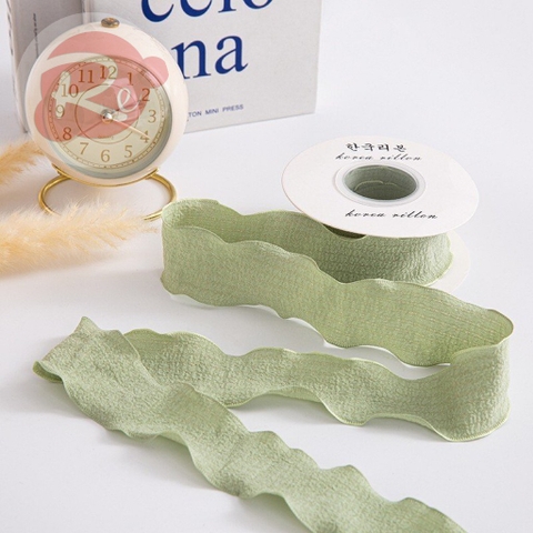 Ruybang vải nhúm (4cmx10m) - Xanh mint