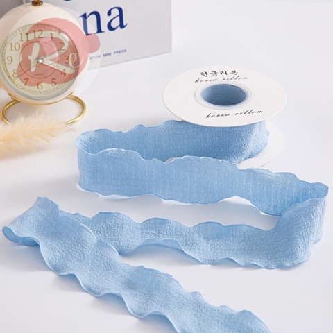 Ruybang vải nhúm (4cmx10m) - Xanh da trời