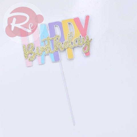 Topper HPBD - Mix màu