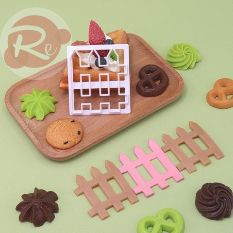 Khuôn ấn fondant - Hàng rào