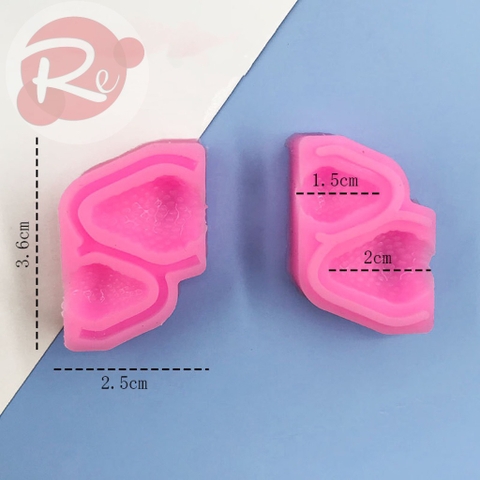 Khuôn Silicon - Nửa quả dâu tây nhỏ
