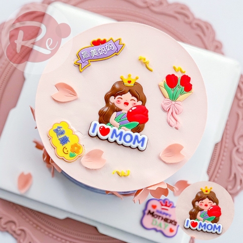 Que cắm Silicon - Mẹ I LOVE MOM