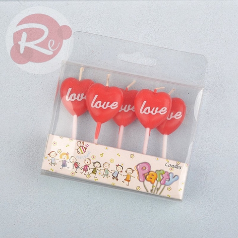 Nến chữ love đỏ